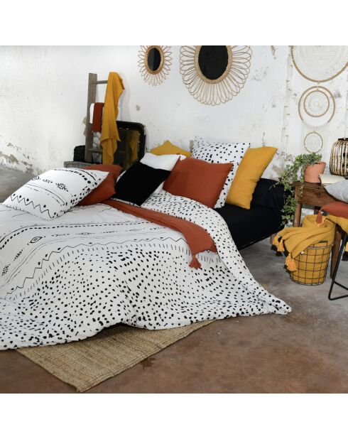 Parure housse de couette blanche