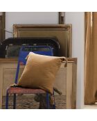 Cuscino rimovibile con nappine marroni - 40x40 cm