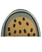 Coussin déhoussable Tranche kaki/marron - 35x50 cm