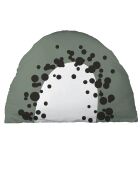 Coussin déhoussable Tranche kaki/marron - 35x50 cm