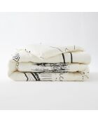 Couette imprimée blanc/noir