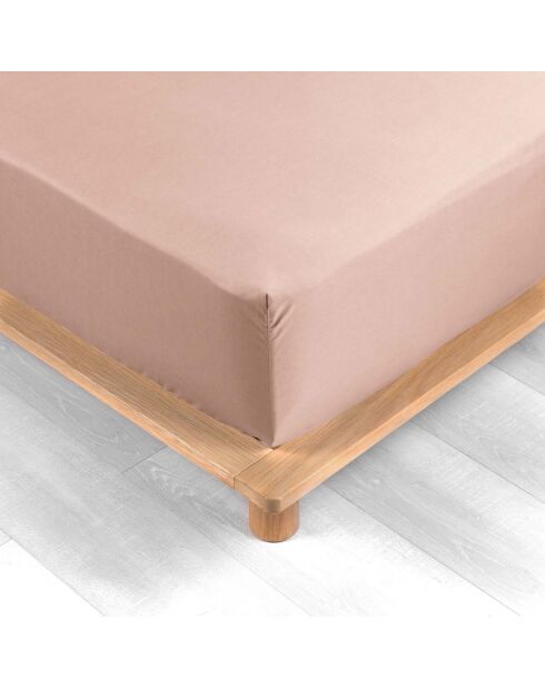 Drap Housse Percale de Coton nude
