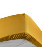 Drap Housse Percale de Coton curry