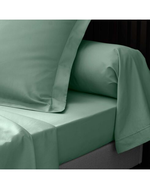 Drap Housse Percale de Coton tilleul