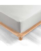 Drap Housse Percale de Coton blanc