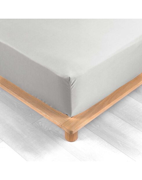 Drap Housse Percale de Coton blanc