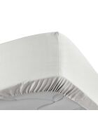 Drap Housse Percale de Coton blanc