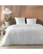 Parure housse de couette blanche