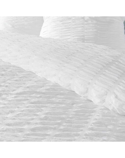 Parure housse de couette blanche