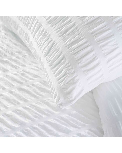 Parure housse de couette blanche