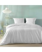 Parure housse de couette blanche