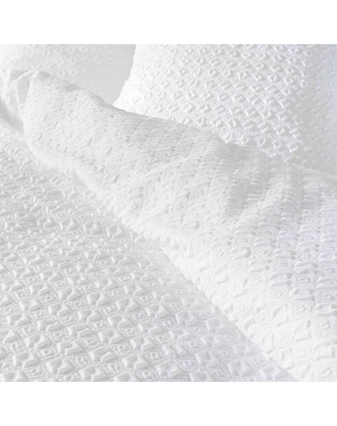 Parure housse de couette blanche