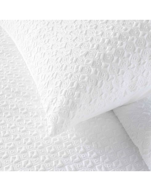 Parure housse de couette blanche