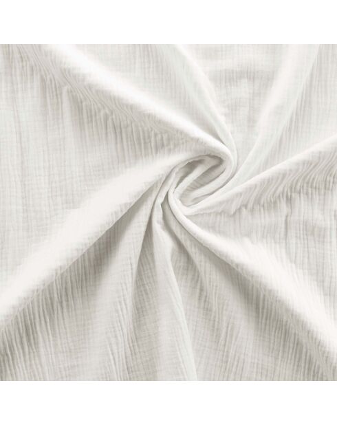 Juego de funda de edredón de gasa de algodón blanco