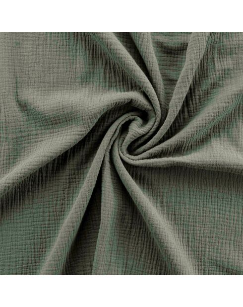 Parure housse de couette en Gaze de Coton kaki