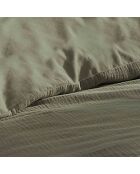 Parure housse de couette en Gaze de Coton kaki