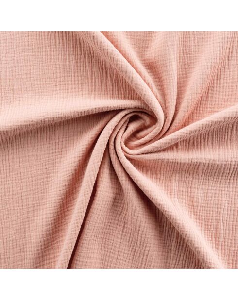 Parure housse de couette en Gaze de Coton rose