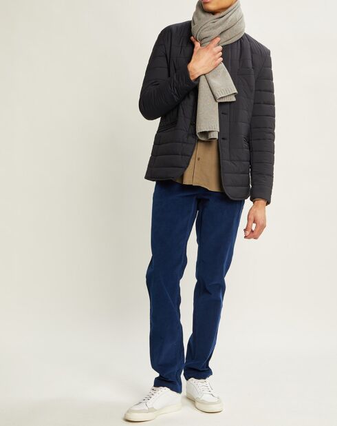 Blazer matelassé bleu foncé