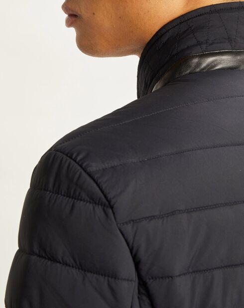 Blazer matelassé bleu foncé