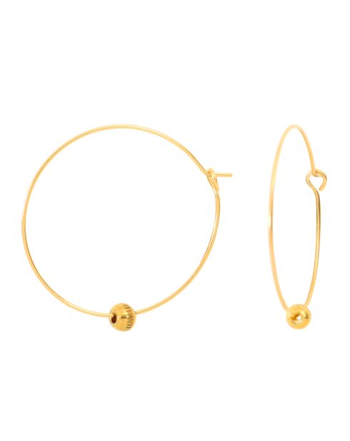 Boucles d'oreilles en Acier plaqué Or & Laiton doré