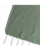 Plaid Amsterdam vert kaki - 130x170 cm