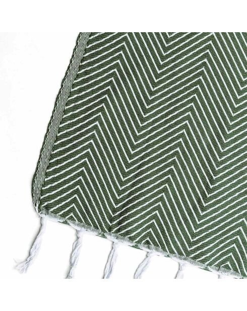 Plaid Amsterdam vert kaki - 130x170 cm