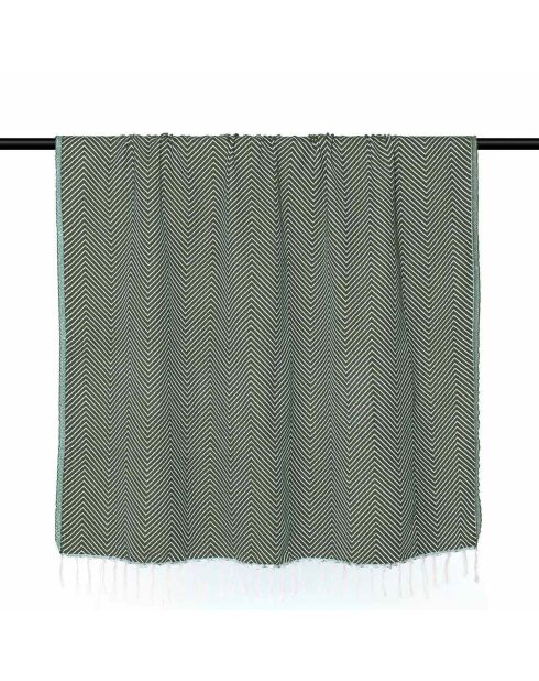 Plaid Amsterdam vert kaki - 130x170 cm