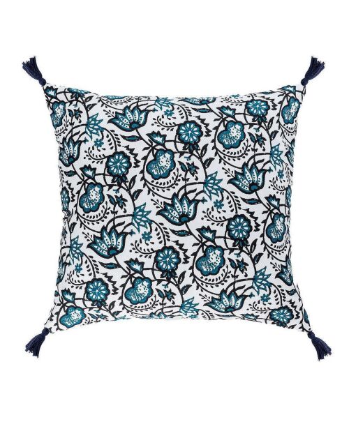 Coussin CARMA  bleu peacock - 50x50 cm