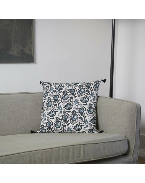 Coussin CARMA  bleu peacock - 50x50 cm