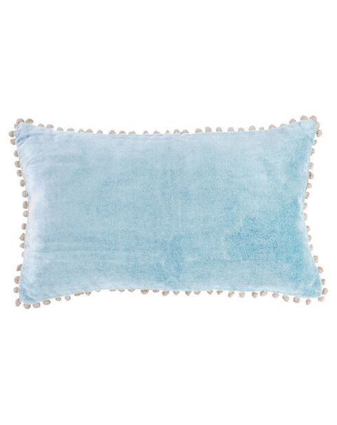 Coussin en Velours de Coton Cleo vert céladon - 50x30 cm