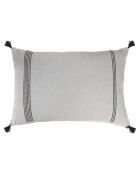 Housse de coussin Hana gris clair - 60x40 cm
