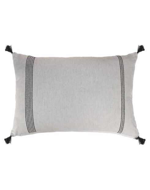Housse de coussin Hana gris clair - 60x40 cm