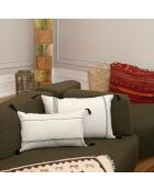Housse de coussin Hana gris clair - 60x40 cm