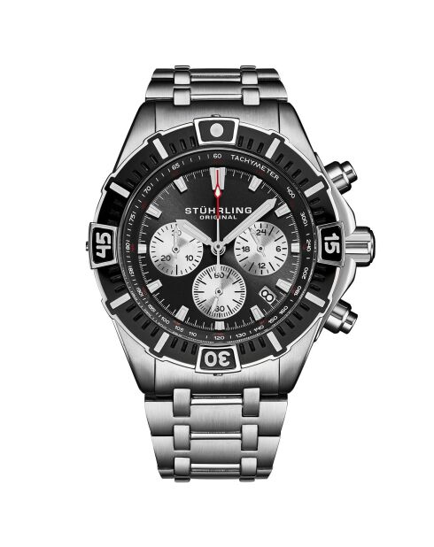 Montre Homme en Acier Quartz Monaco argentée