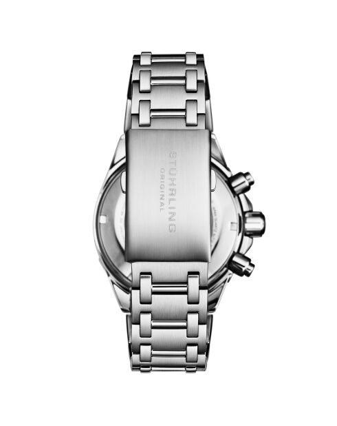 Montre Homme en Acier Quartz Monaco argentée