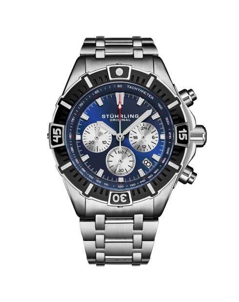 Montre Homme en Acier Quartz Monaco argentée
