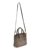 Sac à main en Cuir Isabella Rhea taupe - 23x24x7.5 cm