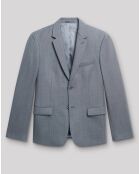 Veste de costume extra slim 100% Laine gris artic