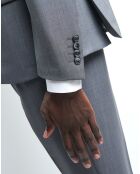 Veste de costume extra slim 100% Laine gris artic