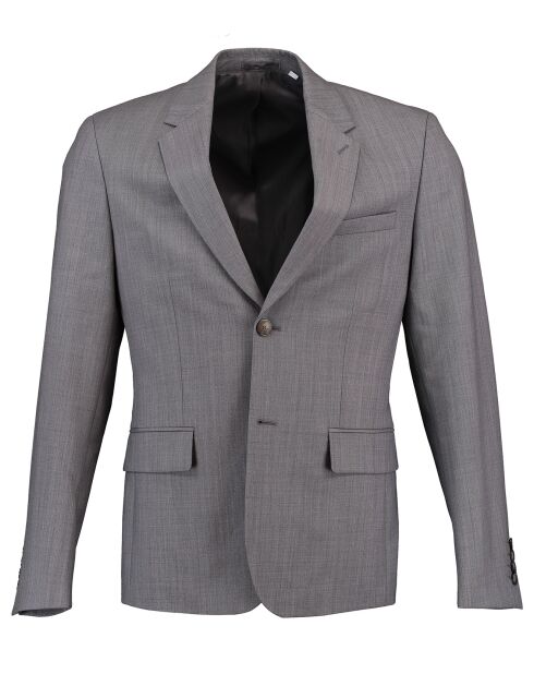 Veste de costume extra slim 100% Laine gris artic
