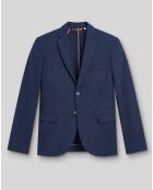 Veste de costume extra slim Barca à carreaux bleue