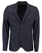 Veste de costume extra slim Barca à carreaux bleue