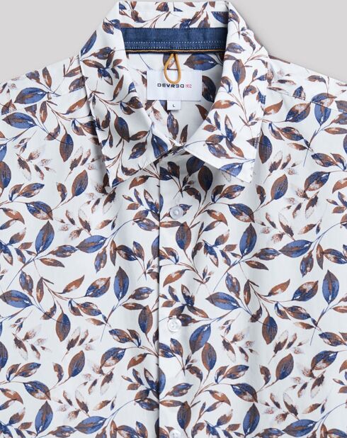 Chemise slim Claremoise à fleurs blanc/multicolore