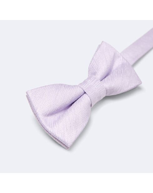 Noeud papillon en Soie mélangée Slilas faux-uni orchidée