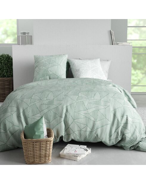 Parure Housse de Couette verte