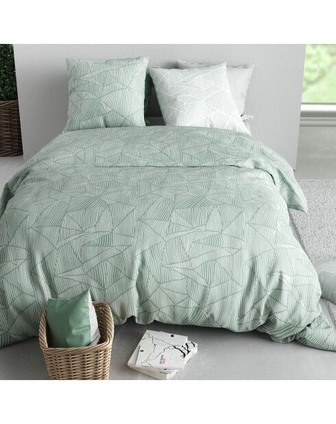 Parure Housse de Couette verte