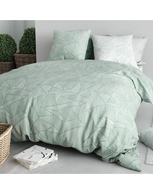 Parure Housse de Couette verte