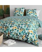 Parure Housse de Couette verte