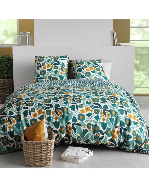 Parure Housse de Couette verte