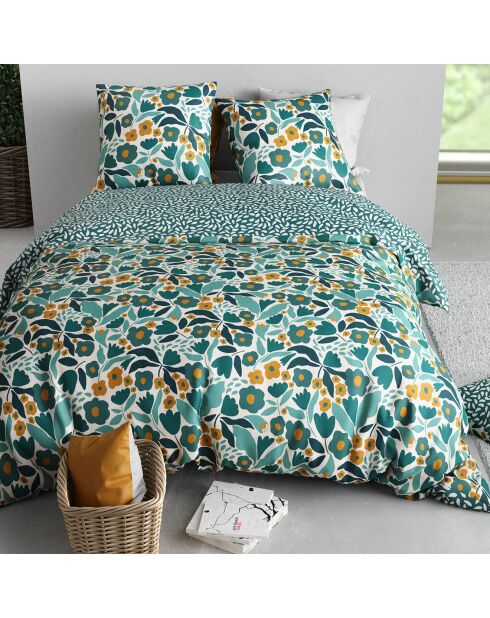 Parure Housse de Couette verte
